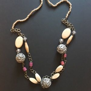 Mixed Media Fun & Chic Long Necklace